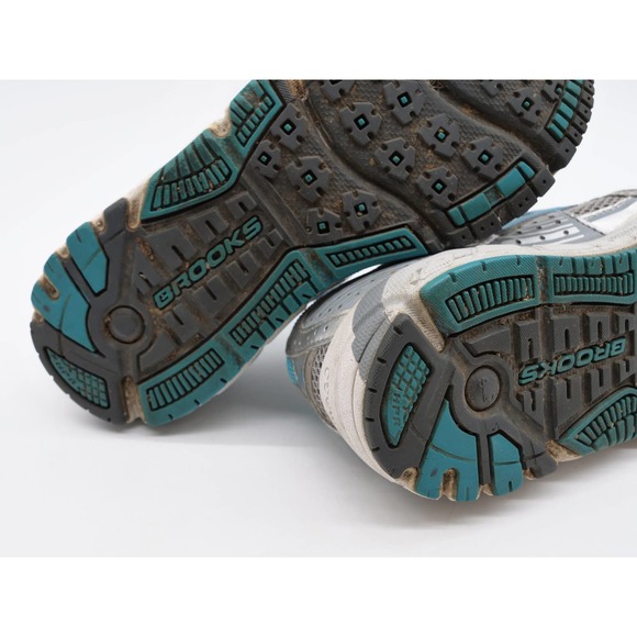 Brooks Running Shoes Womens 6 Addiction Gray Silver Lace Up Athletic Sneakers - Picture 11 of 12